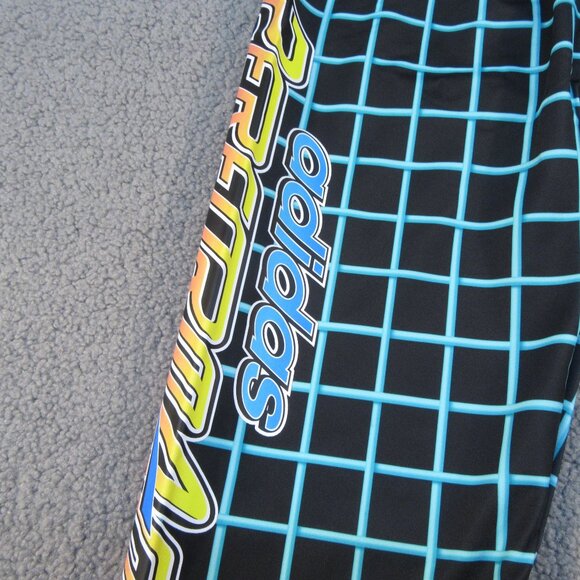 Adidas x Jeremy Scott JS Rally TP Pants XS – Black Grid Graphic Track Pants - Picture 8 of 12